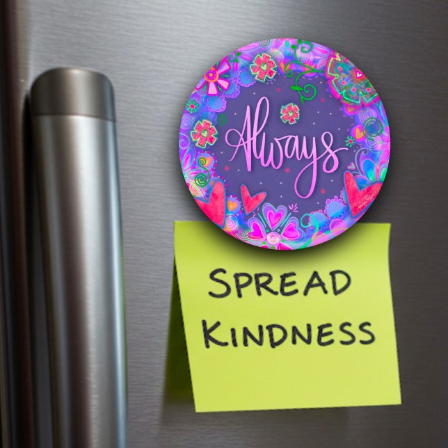 Aimant Toujours Plutôt Amusant Floral Moderne Inspirivé (Créateur téléchargé)