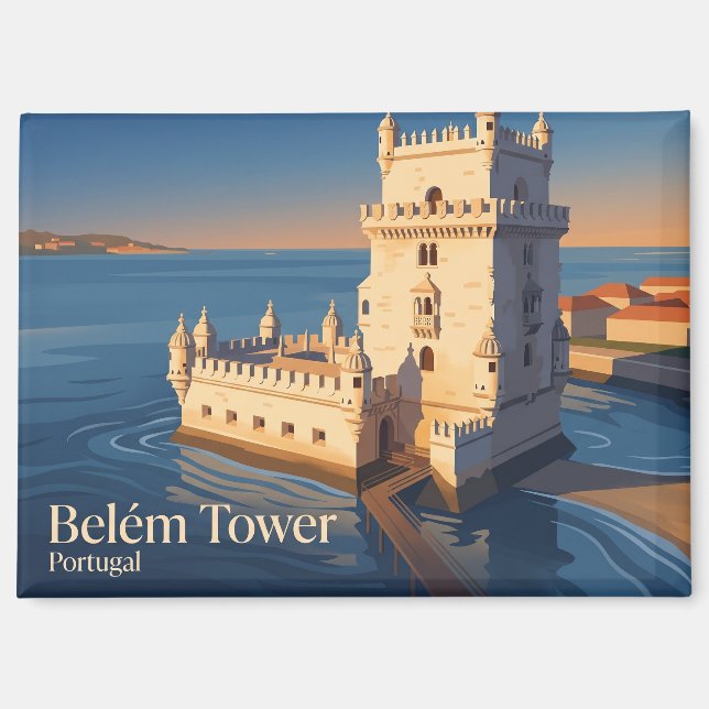 Aimant Tour Belem Portugal (Recto)