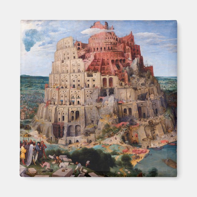 Aimant Tour de Babel, Pieter Bruegel l'Ancien, 1563 (Devant)