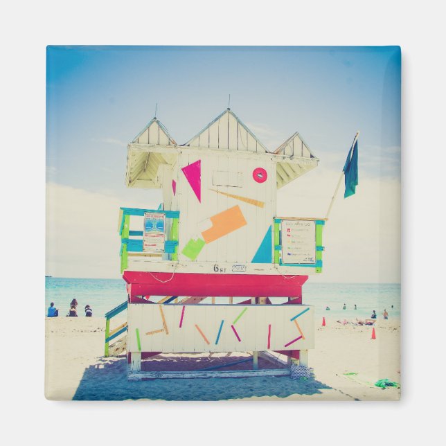 Aimant Tour de garde | South Beach, Miami (Devant)