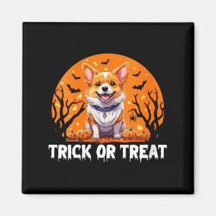 Aimant Tour de Traitement d'Halloween pour Femmes Chien C