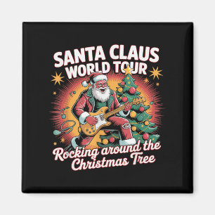 Aimant Tour Du Monde Du Père Noël En Flèche Autour De La