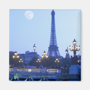 Aimant Tour Eiffel au crépuscule