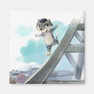 Aimant Tour Eiffel Carré magnétique 2 pouces