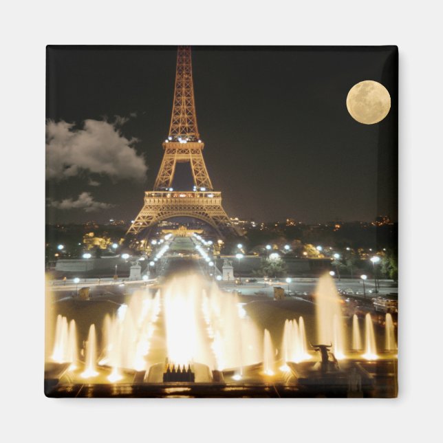 Aimant Tour Eiffel en soirée (Devant)