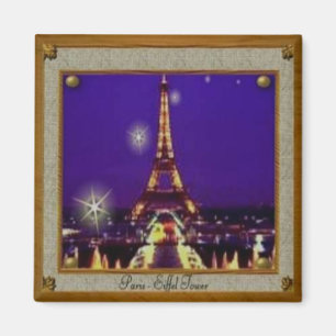 Aimant Tour Eiffel encadrée