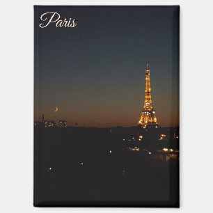 Aimant Tour Eiffel Paris au coucher du soleil