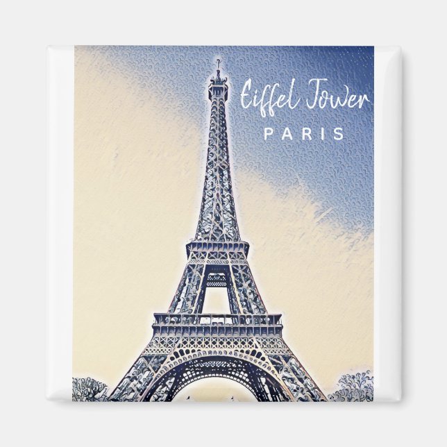 Aimant Tour Eiffel Paris France (Devant)