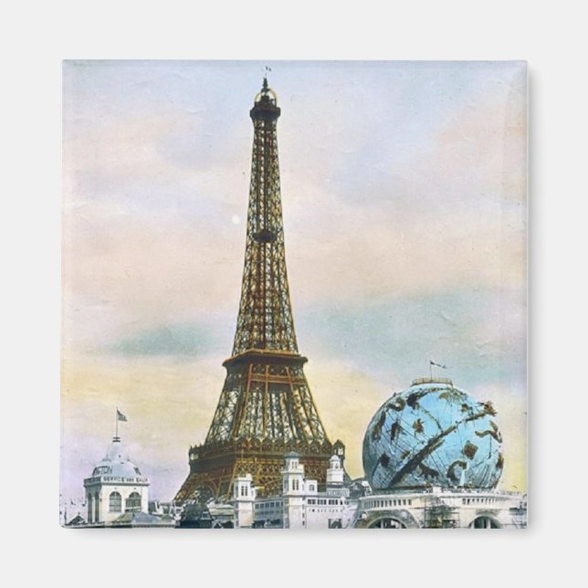 Aimant Tour Eiffel vintage (Devant)