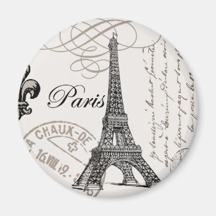 Aimant Tour Eiffel vintage moderne