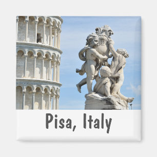 Aimant Tour penchée et La Fontana dei Putti, Pise