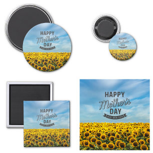 Aimant Tournants de tournesols Élégants Meilleure Maman F