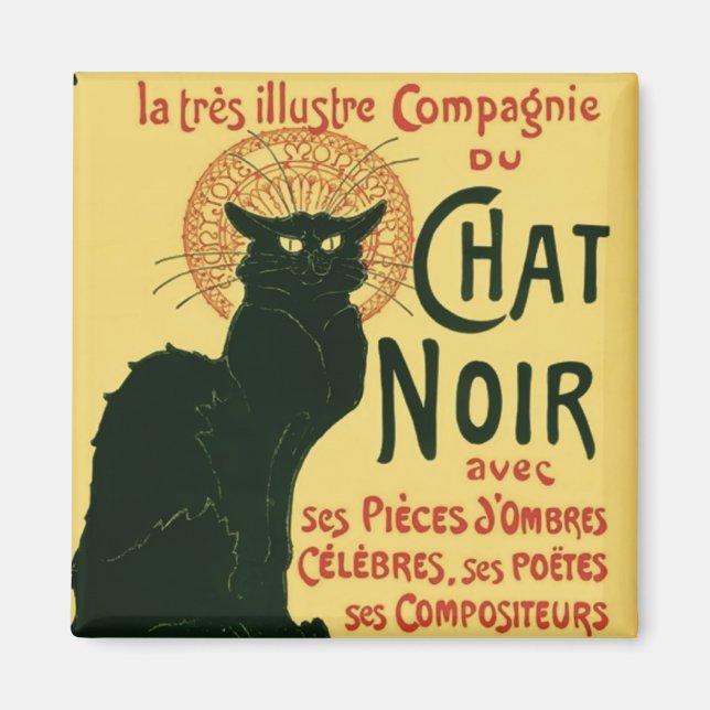 Aimant Tournée du Conversation Noir, Theophile Steinlen (Devant)