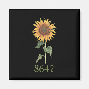 Aimant Tournesol 8647 86 47 Floral Bohème Anti Trump Subt