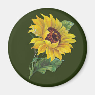 Aimant Tournesol doré