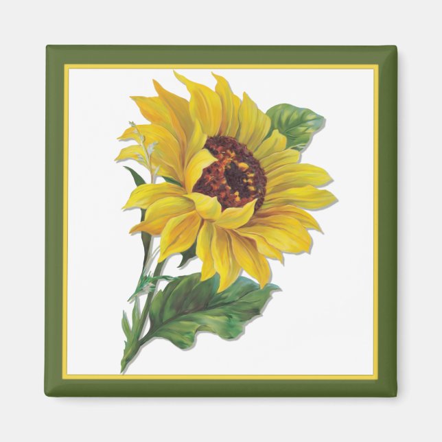 Aimant Tournesol doré (Devant)