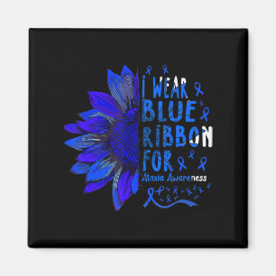 Aimant Tournesol I porte du ruban bleu pour la sensibilis