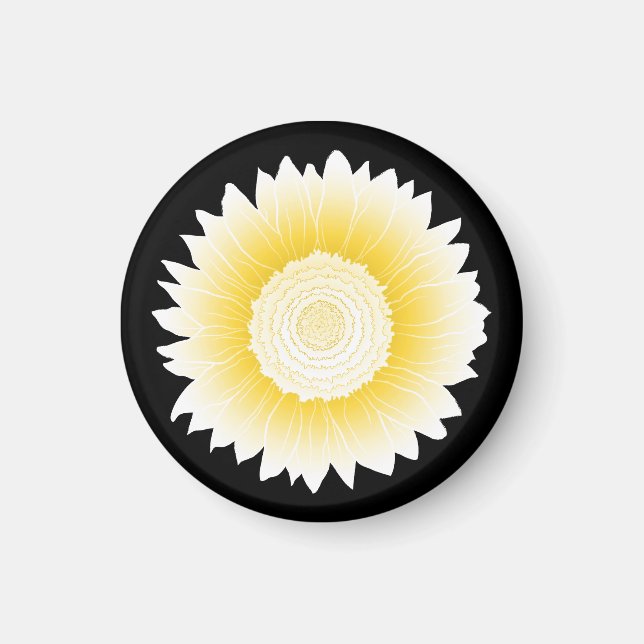 Aimant tournesol jaune (Devant)