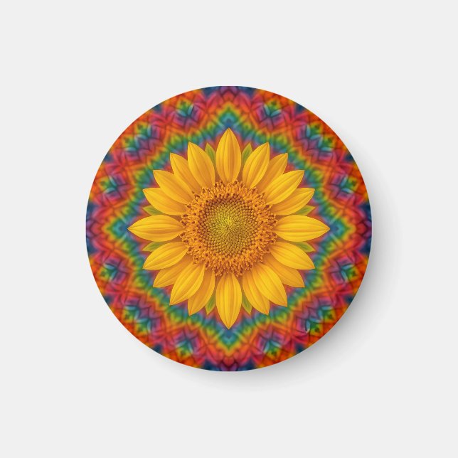 Aimant Tournesol Kaléidoscope (Devant)