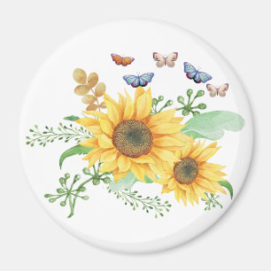 Aimant tournesol printemps