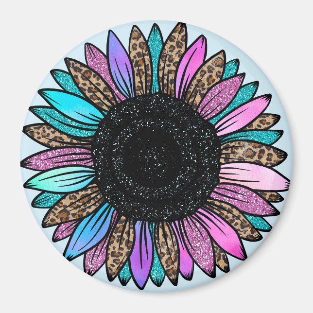 Aimant Tournesol vibrant (Devant)