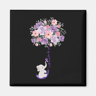 Aimant Tournesol Violet Eléphant Je Me Souviendrai Pour V