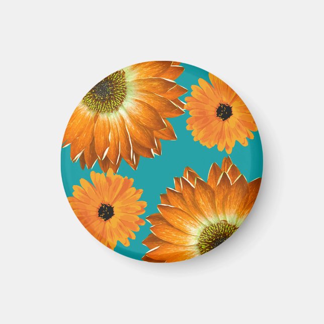 Aimant Tournesols élégants (Devant)