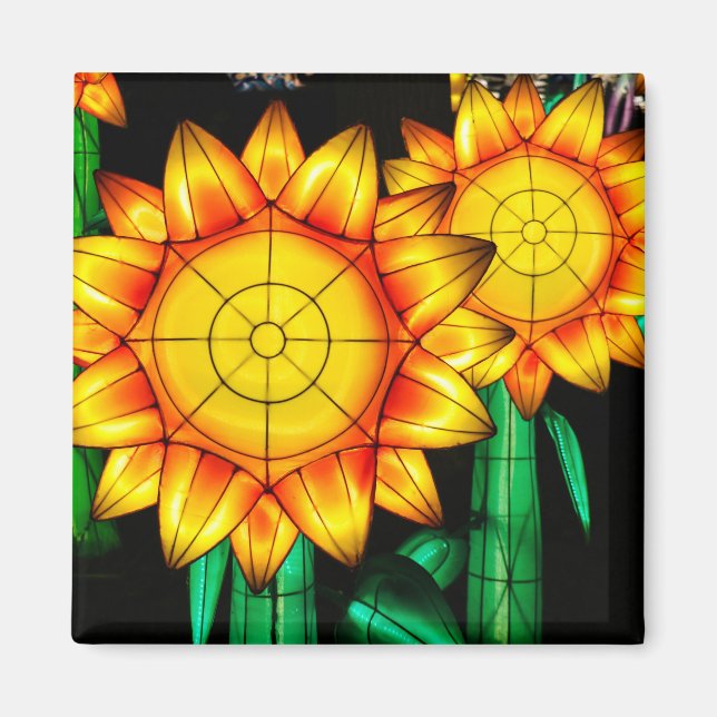 Aimant Tournesols Éruption Solaire  (Devant)