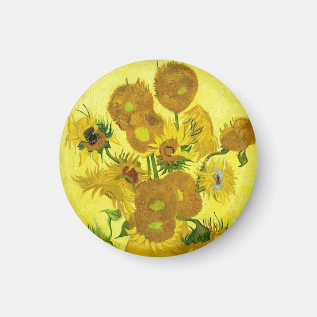 Aimant Tournesols Vincent van Gogh  (Devant)