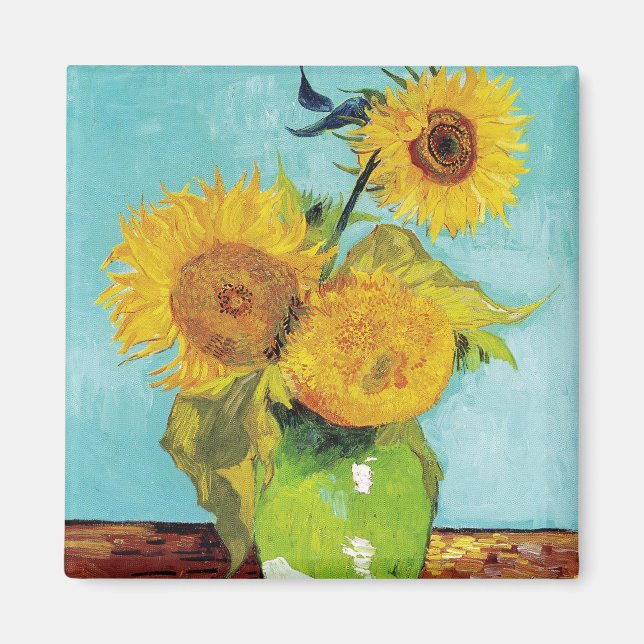 Aimant Tournesols Vincent van Gogh  (Devant)
