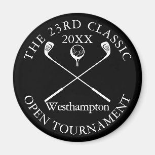 Aimant Tournoi de Golf Classique Élégant