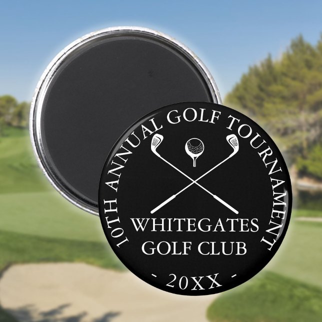 Aimant Tournoi de golf moderne sur mesure (Modern Golf Club Tournament Custom Magnet)