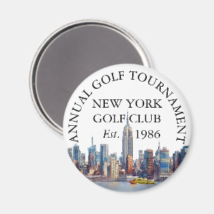 Aimant Tournoi personnalisé du New York Skyline Golf Club