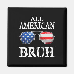 Aimant Tous les Américains 4 juillet garçons Ados patriot