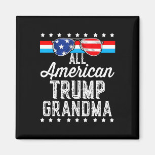 Aimant Tous les grands-mères Trump américains drapeau amé