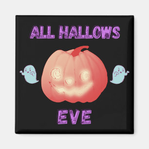 Aimant Tous les Hallow Eve Halloween Citrouille et fantôm