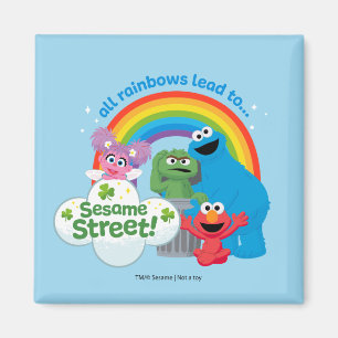 Aimant Tous les Rainbows mènent à Sesame Street