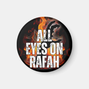 Aimant TOUS LES YEUX SUR RAFAH - Rafah Gaza Massacre de P