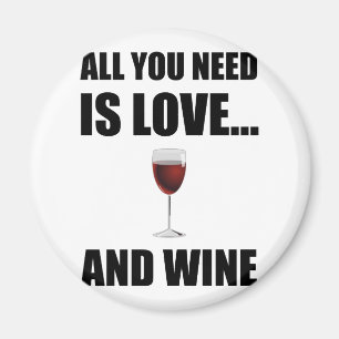 Aimant Tous ont besoin du vin d'amour