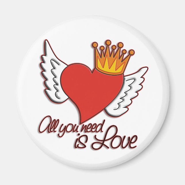 Aimant Tout Ce Dont Vous Avez Besoin Est L'Amour (Devant)