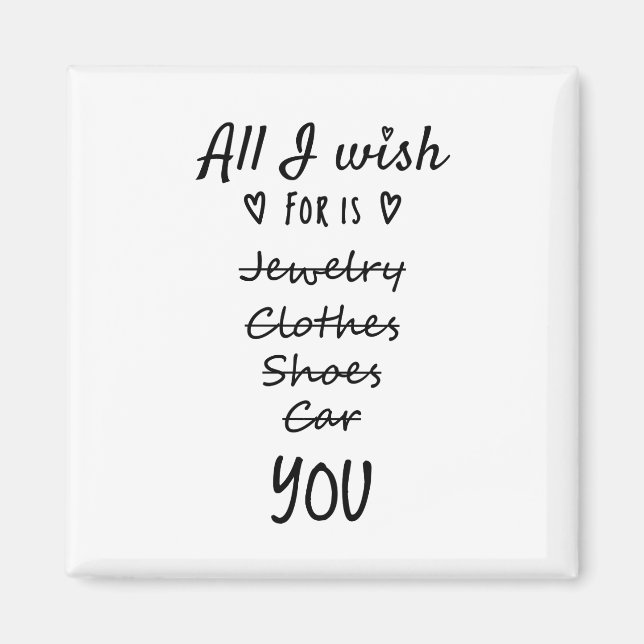 Aimant Tout ce que je souhaite, c'est toi (Devant)