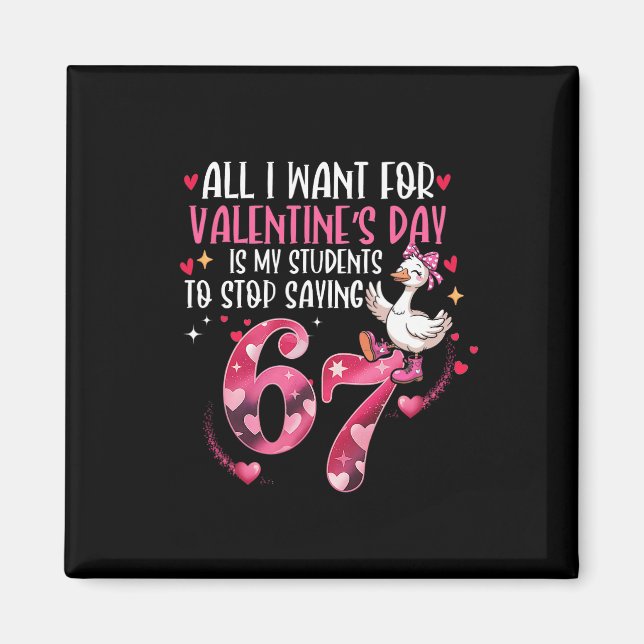 Aimant Tout ce que je veux pour la Saint-Valentin, c'est  (Devant)