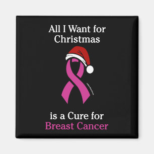 Aimant Tout ce que je veux pour Noël/Casquette...Cancer d