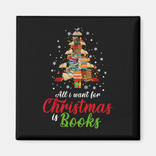 Aimant Tout Ce Que Je Veux Pour Noël Est Livres Xmas Livr