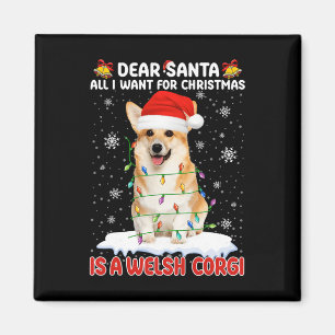 Aimant Tout Ce Que Je Veux Pour Noël Est Un Corgi Gallois
