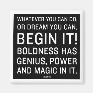 Aimant "Tout Ce Que Vous Pouvez Faire, Ou Rêver Vous Pouv