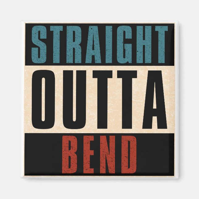 Aimant Tout droit de Bend Oregon OR (Devant)