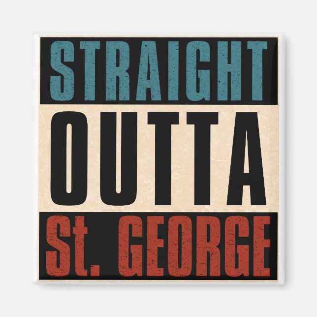 Aimant Tout droit de St. George Utah UT (Devant)