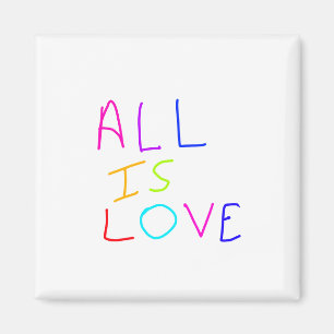 Aimant Tout est amour arc-en-ciel coloré fierté LGBTQ gay