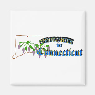 Aimant Tout est meilleur dans l'aimant du Connecticut